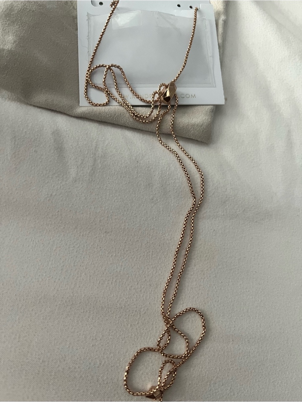 Kendra Scott rose gold/pink adjustable necklace like new - Picture 4 of 4
